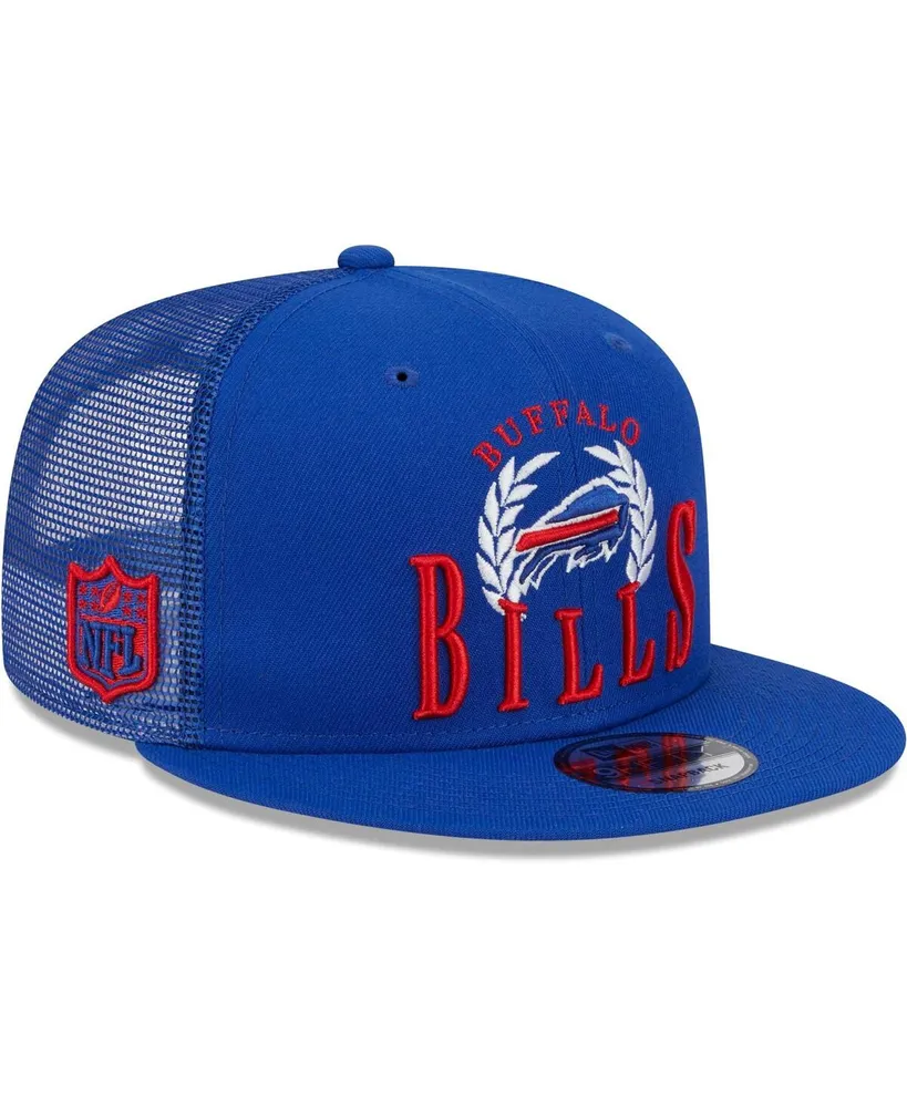 Men's New Era Royal Buffalo Bills Collegiate Trucker 9FIFTY Snapback Hat