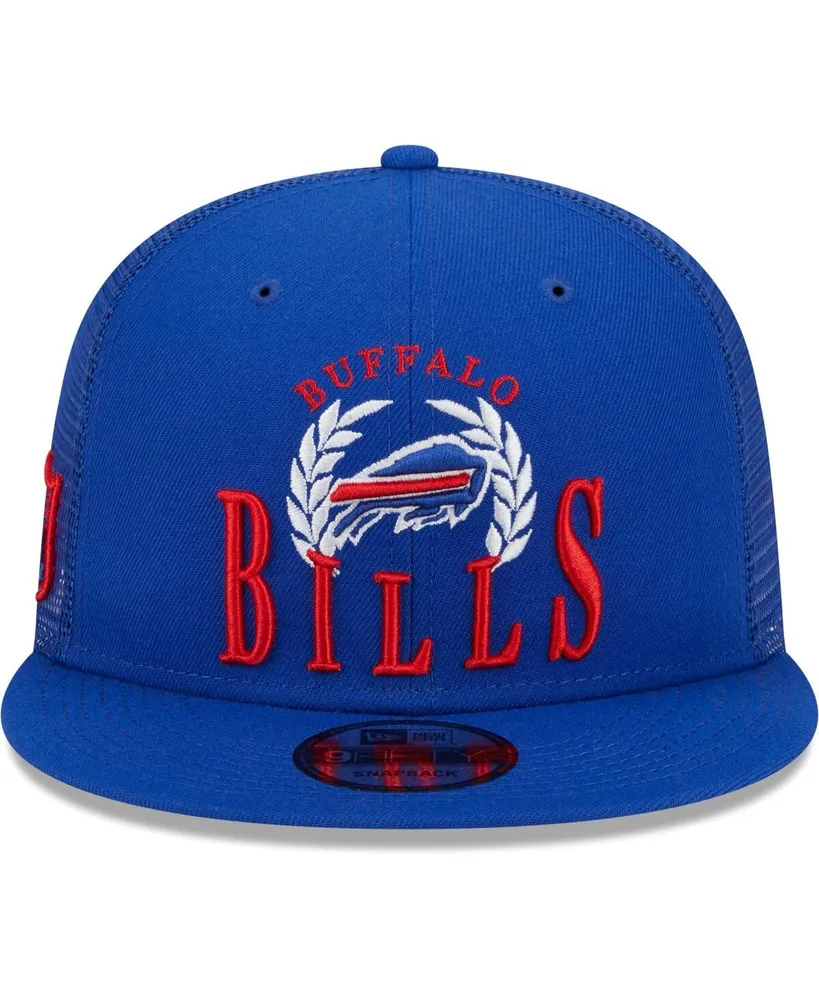 Men's New Era Royal Buffalo Bills Collegiate Trucker 9FIFTY Snapback Hat