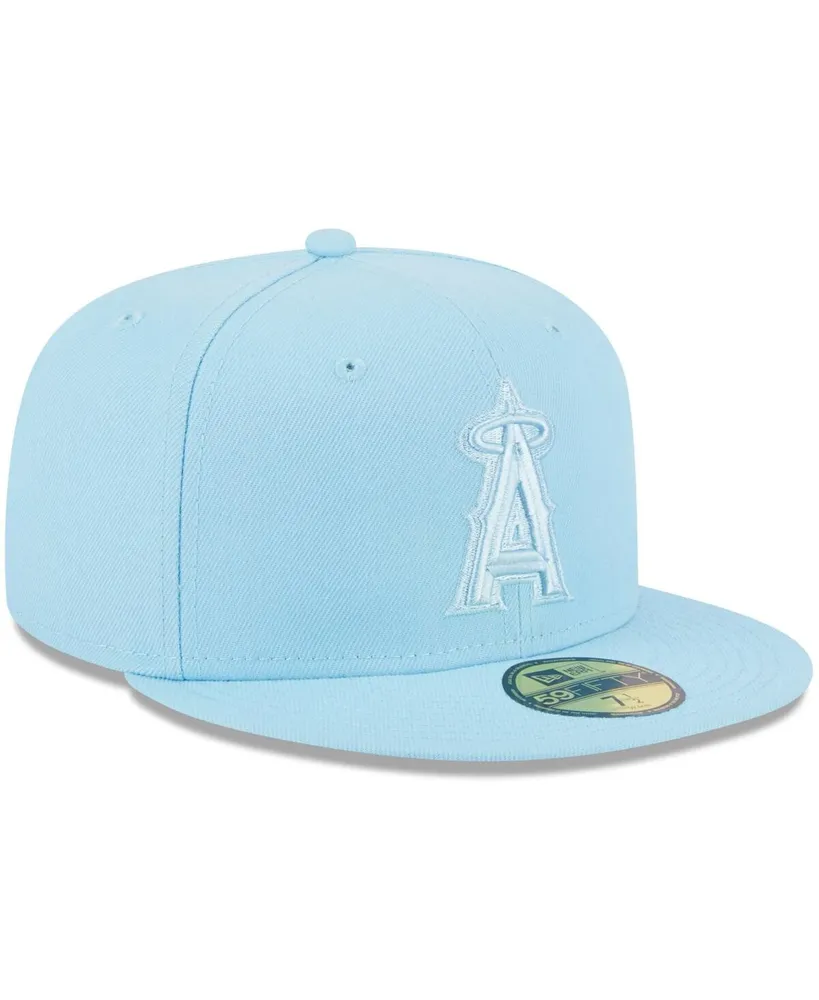 Men's New Era Light Blue Los Angeles Angels 2023 Spring Color Basic 59FIFTY Fitted Hat