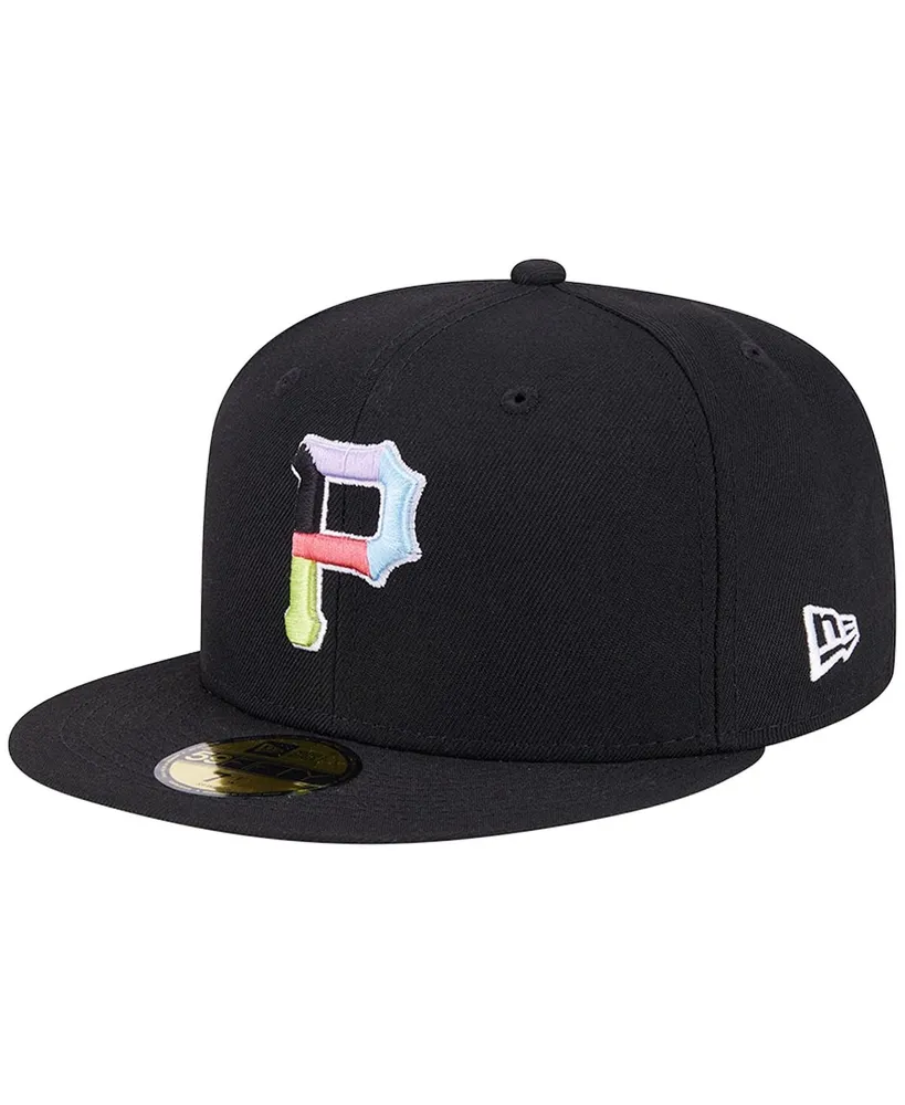 Men's New Era Black Pittsburgh Pirates Multi-Color Pack 59FIFTY Fitted Hat