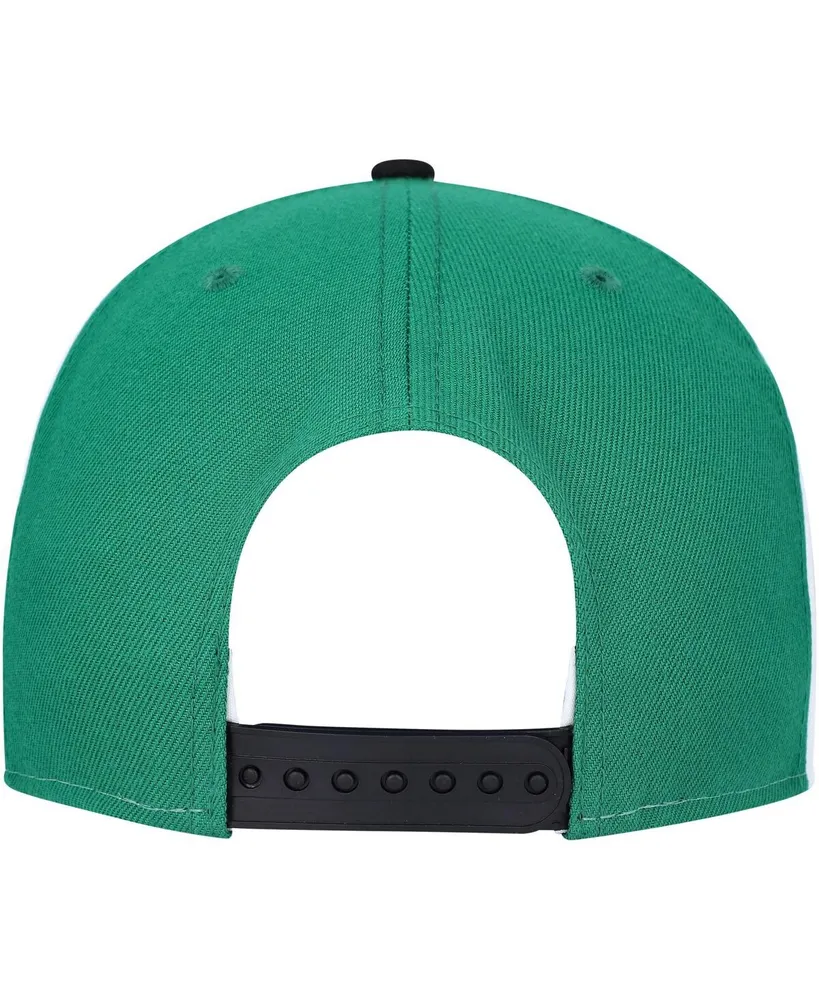Men's New Era Black Boston Celtics Pop Panels 9FIFTY Snapback Hat