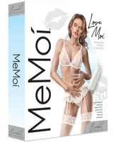 MeMoi Women's Genevieve Lace 4pc Lingerie Set