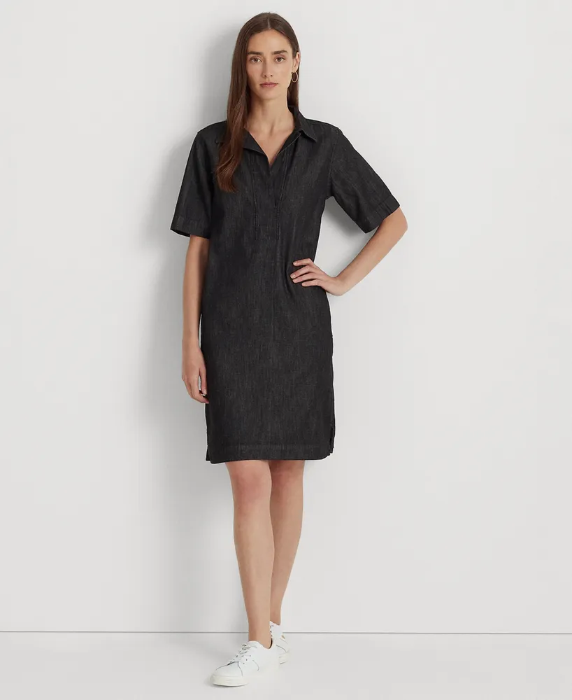 Lauren Ralph Denim Cotton Shift Dress