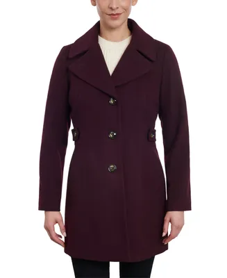 Anne Klein Women's Single-Breasted Peacoat, Created for Macy's