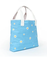 Shady Lady Daisy Extra Large, 100% Cotton Canvas Carryall Tote Bag