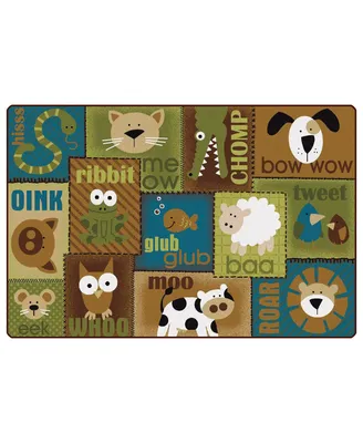 Carpets For Kids Animal Sounds Toddler Rug - Nature - 4' x 6' Rectangle