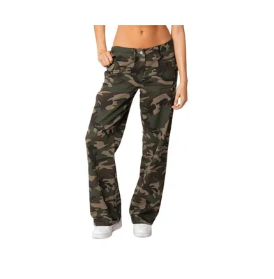 Women's Camouflage Low Waist Pants
