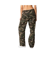 Women's Camouflage Low Waist Pants