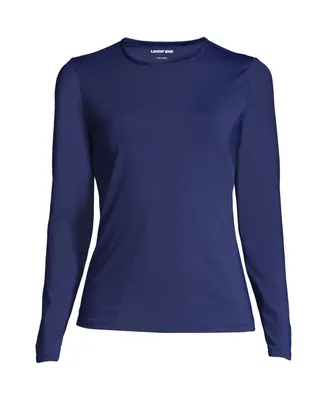 Lands' End Plus Long Sleeve Relaxed Upf 50 Rash Guard