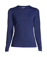 Lands' End Plus Long Sleeve Relaxed Upf 50 Rash Guard