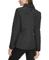 Calvin Klein Womens Collared Quilted Coat
