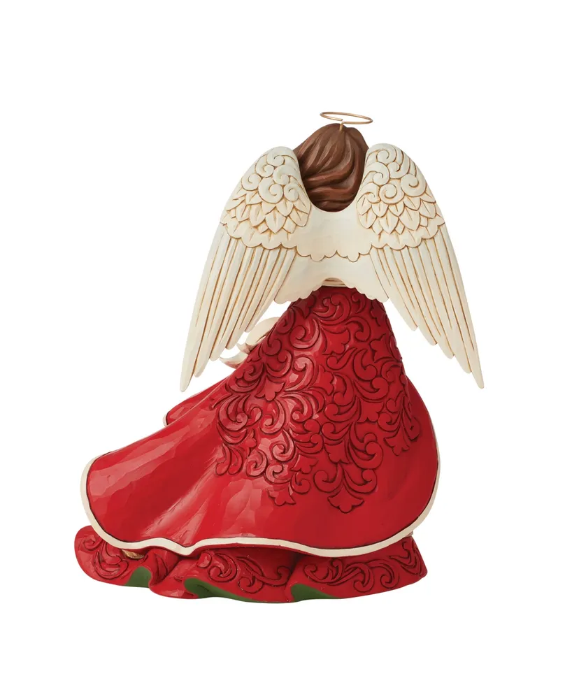 Jim Shore Red Christmas Angel Figurine