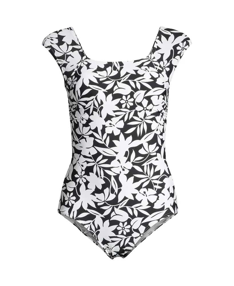 Lands' End Tummy Control One-Pieces