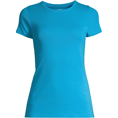 Lands' End Women's Cotton Rib T-shirt