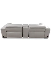 Krofton 3-Pc. Beyond Leather Fabric Sofa with 2 Power Motion Recliners and 1 Console, Created for Macy's