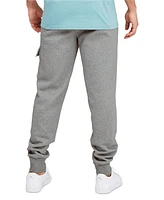 Puma Men's Ess Logo-Print Fleece Cargo Jogger Pants