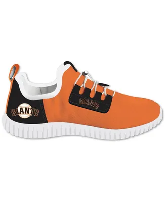 Youth Boys and Girls Orange, Black San Francisco Giants Glow Pros Low-Top Light-Up Shoes