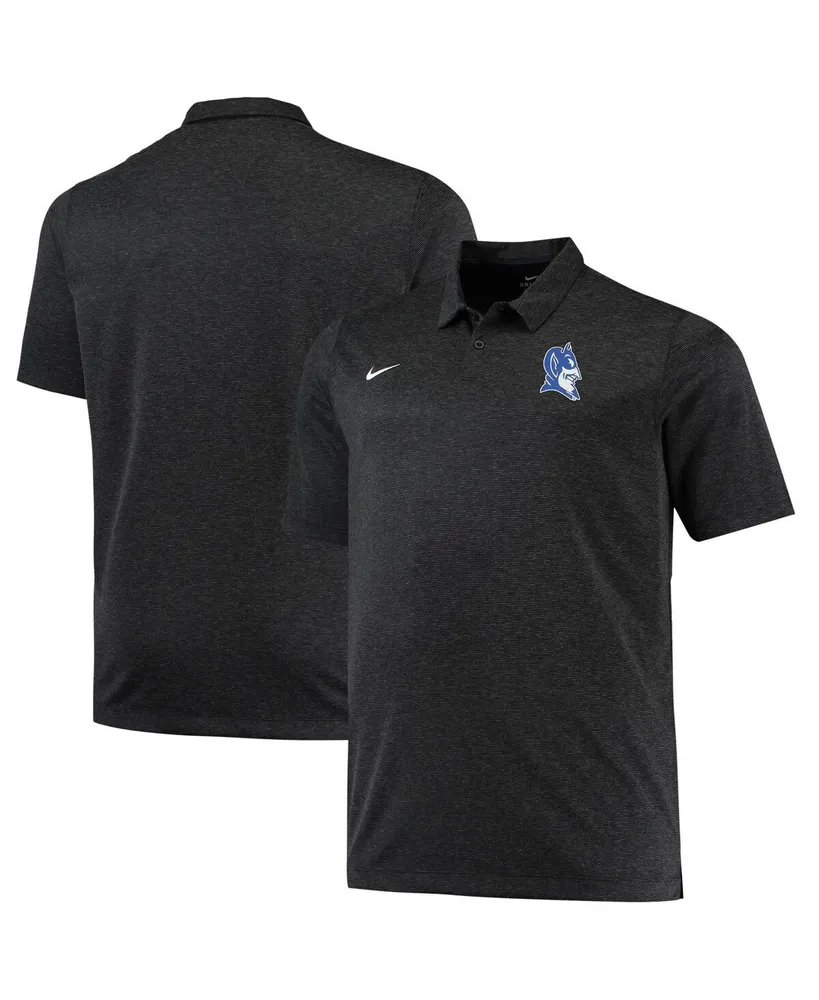 Men's Nike Heathered Black Duke Blue Devils Big and Tall Performance Polo Shirt
