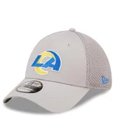Men's New Era Gray Los Angeles Rams Team Neo 39THIRTY Flex Hat