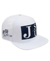 Men's Pro Standard White Jackson State Tigers Evergreen Wool Snapback Hat