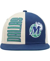 Men's Mitchell & Ness Cream Dallas Mavericks Hardwood Classics Pop Snapback Hat