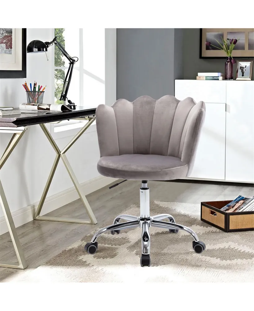 Simplie Fun Swivel Shell Chair For Living Room/Bedroom, Modern Leisure Office Chair