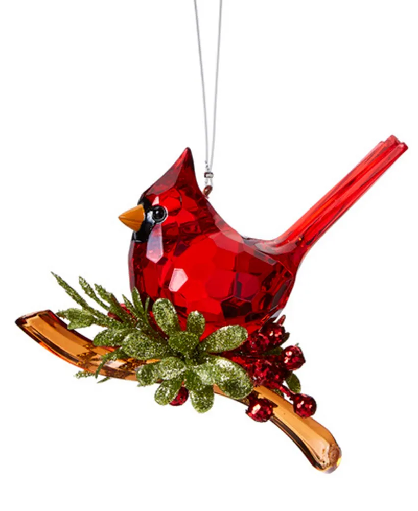 Kissing Krystals Classic Cardinal Ornament