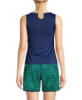 Lands' End Women's Mastectomy High Neck Upf 50 Sun Protection Modest Tankini Swimsuit Top