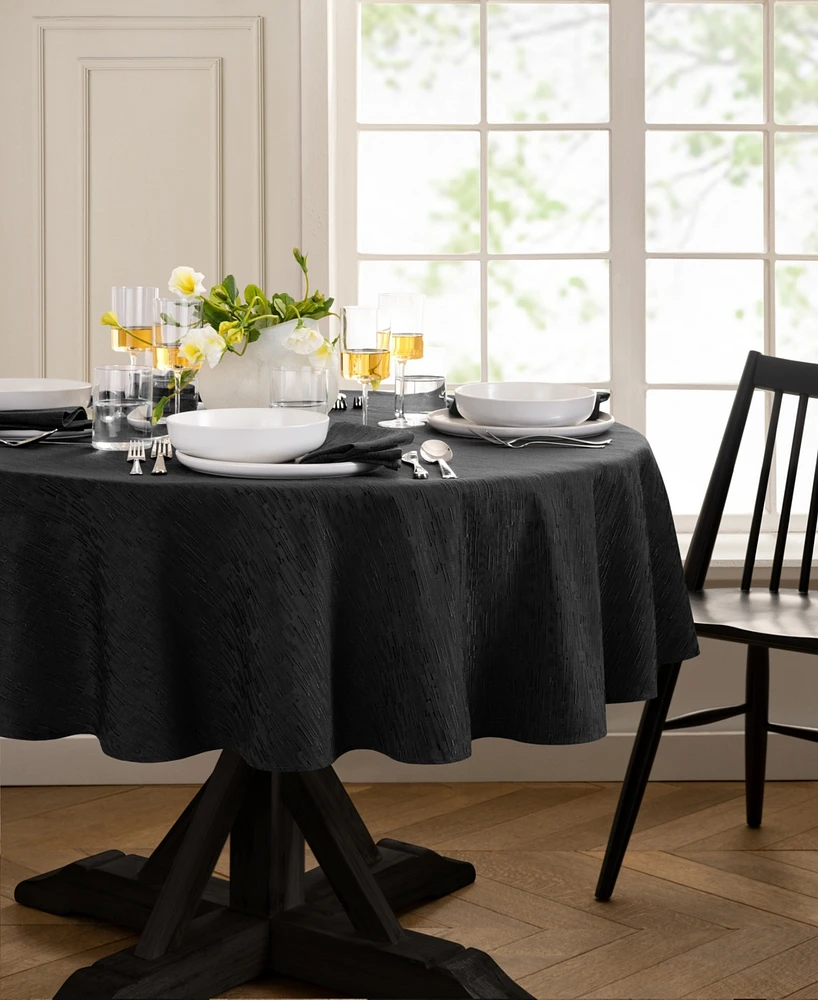 Continental Solid Texture Water and Stain Resistant Tablecloth
