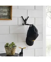 Danya B Athlete Sculpture Cast Iron 2-Piece Wall Mount Double Hook Set