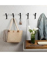 Danya B Cast Iron Railway Spike 6-Piece Wall Mount Hook Set