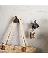 Danya B "Thumbs Up Pointing Finger" Cast Iron 2-Piece Wall Mount Hook Set