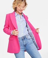 On 34th Women's Solid One-Button Boyfriend Blazer, Created for Macy's