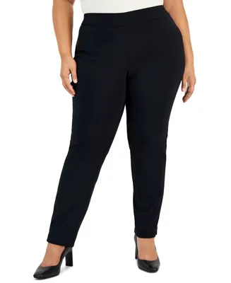 Jm Collection Plus Pull-On Cambridge Pants, Created for Macy's