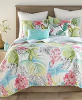 Levtex Kalani Tropical Motif Reversible -Pc. Quilt Set