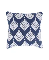 Levtex Vintage-Like Blossom Embroidered Decorative Pillow, 18" x 18"