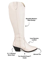 Journee Signature Women's Pryse Western Knee High Boots