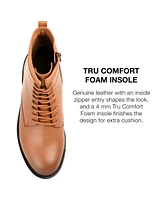 Journee Signature Women's Natara Lace Up Combat Booties