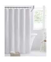 GoodGram Basics Splash Guard Waterproof White Fabric Shower Curtain Liner With Rust Proof Metal Grommets - Standard Size