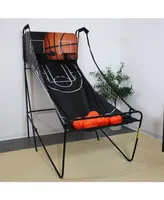 Sunnydaze Decor 81 in Folding Indoor 2-Player Arcade Basketball Game with Scorer