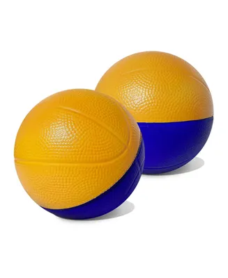 4" Mini Foam Basketball for Over The Door Mini Hoop Games, 2 Pack | Foam Ball Mini Hoop Basketball for Nerf Hoops, Mini Indoor Basketball Hoop Games &