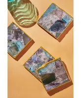 Gauri Kohli Radiance Composite Agate Coasters, Set of 4