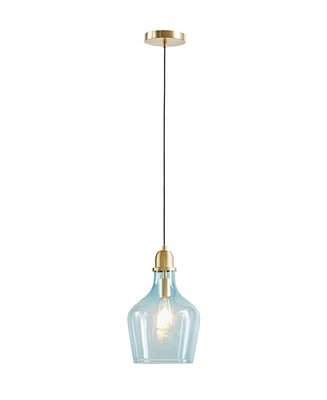 Ink + Ivy Auburn Bell Shaped Glass Pendant Lamp