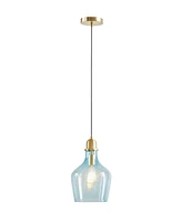 Ink + Ivy Auburn Bell Shaped Glass Pendant Lamp