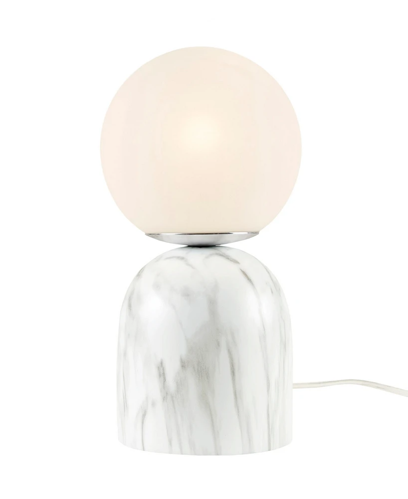 Ink+Ivy Nelia Frosted Glass Globe Resin Table Lamp