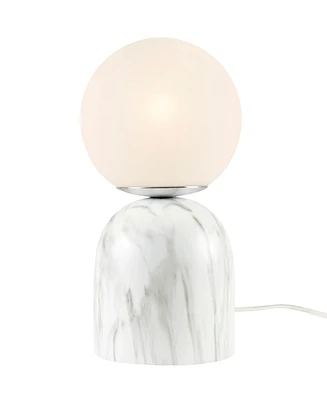 Ink+Ivy Nelia Frosted Glass Globe Resin Table Lamp