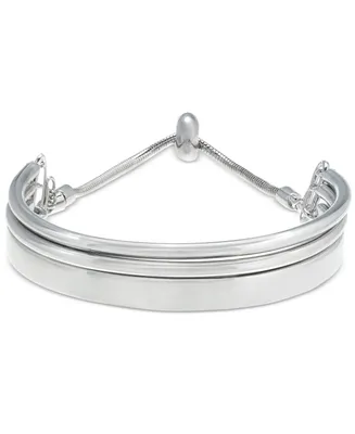 On 34th Silver-Tone Slider Bracelet, Created for Macy's