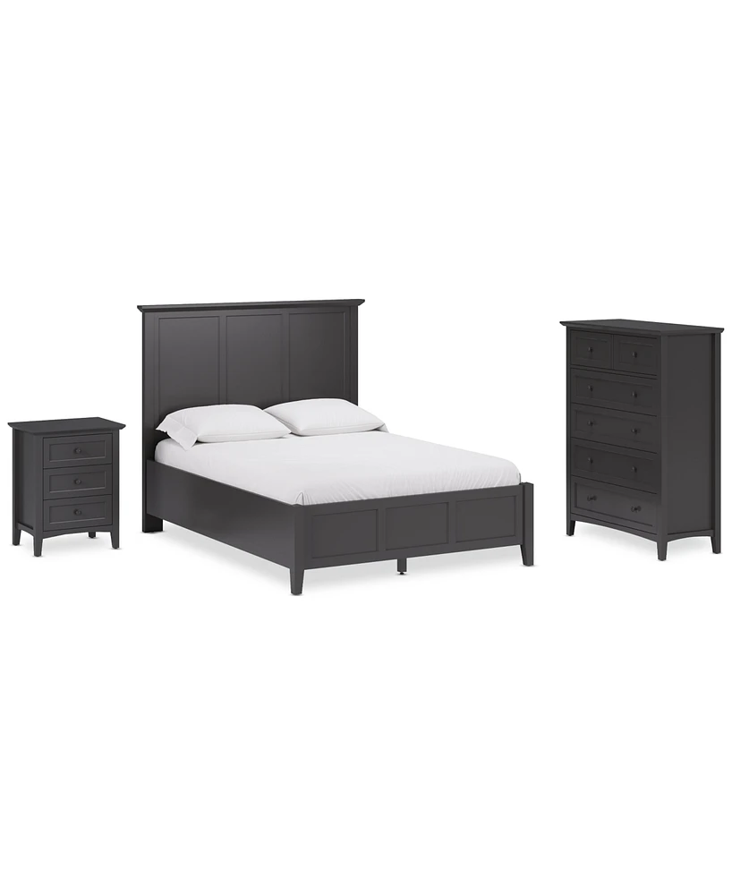 Hedworth California King Bed 3pc (California + Chest Nightstand)