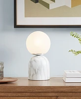 Ink+Ivy Nelia Frosted Glass Globe Resin Table Lamp