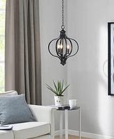 Hampton Hill Nava 3-Light Metal Chandelier with Adjustable Chain